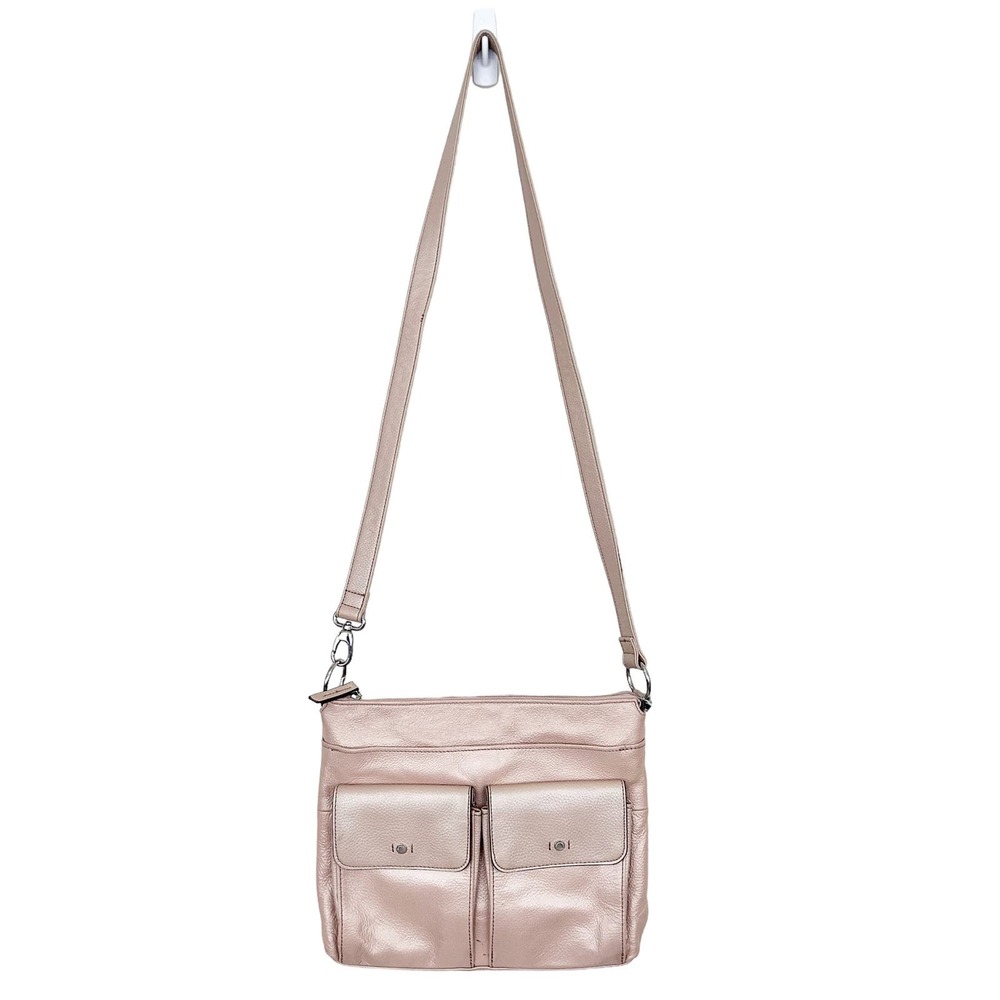 Tignanello Gold Metallic Crossbody Bag